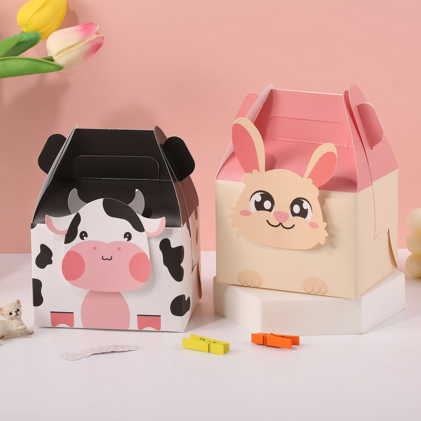 Jungle Animal Party Favor Gift Box (Set of 10)
