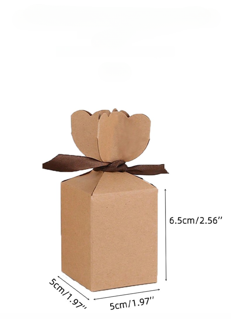 Elegant Bud-Shaped Wedding Favor Box (Vase Style)