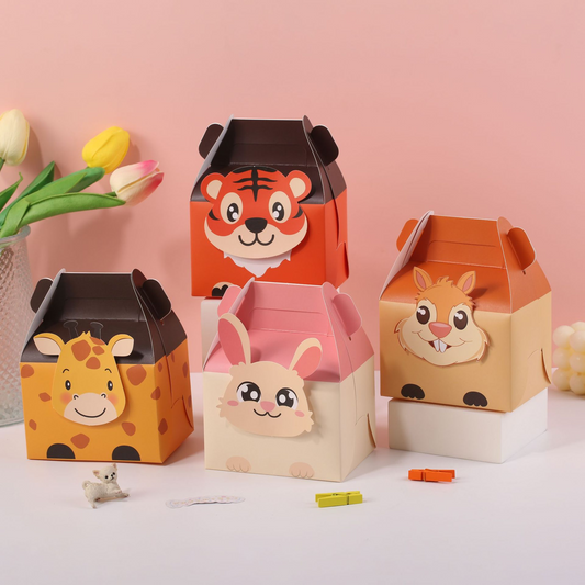 Jungle Animal Party Favor Gift Box (Set of 10)